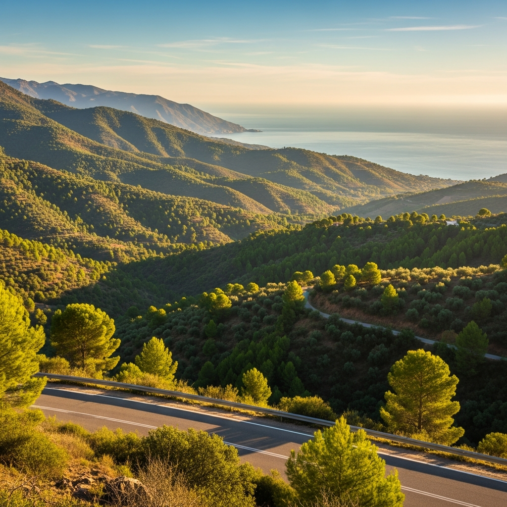 Panoramic mountain view above Marbella Panoramic mountain view above Marbella
